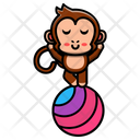پیش‌نمایش فایل cute-monkey-standing-in-ball-4452754 از پک میمون بانمک