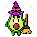 پیش‌نمایش فایل cute-avocado-as-witch-4453837 از پک آووکادو ناز