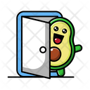پیش‌نمایش فایل cute-avocado-exit-door-4453840 از پک آووکادو ناز