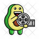پیش‌نمایش فایل cute-avocado-holding-film-reel-4453842 از پک آووکادو ناز
