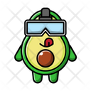 پیش‌نمایش فایل cute-avocado-using-vr-4453849 از پک آووکادو ناز