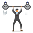 پیش‌نمایش فایل businessman-hold-heavy-debt-3984811 از پک کسب و کار