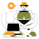 پیش‌نمایش فایل man-preparing-for-holiday-trip-9015071 از پک مسافرت و تعطیلات