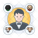 پیش‌نمایش فایل man-with-dogs-3179638 از پک سگ ها