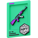 پیش‌نمایش فایل ak-47-nft-4976762 از پک کارت های ان اف تی