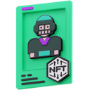 پیش‌نمایش فایل american-football-player-nft-4976749 از پک کارت های ان اف تی
