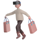 پیش‌نمایش فایل man-doing-virtual-shopping-5510909 از پک متاورس