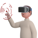 پیش‌نمایش فایل man-using-metaverse-5510906 از پک متاورس