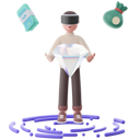 پیش‌نمایش فایل man-with-virtual-goods-5510912 از پک متاورس