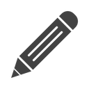پیش‌نمایش فایل pencil-1698757 از پک گلیف آموزش مشکی