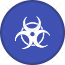 پیش‌نمایش فایل biohazard-27 از پک گلیف پزشکی دایره ای چندرنگ با پس زمینه