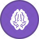 پیش‌نمایش فایل brain-337 از پک گلیف پزشکی دایره ای چندرنگ با پس زمینه