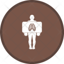 پیش‌نمایش فایل chest-x-ray-1 از پک گلیف پزشکی دایره ای چندرنگ با پس زمینه