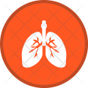 پیش‌نمایش فایل lungs-76 از پک گلیف پزشکی دایره ای چندرنگ با پس زمینه
