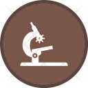 پیش‌نمایش فایل microscope-292 از پک گلیف پزشکی دایره ای چندرنگ با پس زمینه
