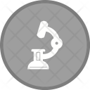 پیش‌نمایش فایل microscope-293 از پک گلیف پزشکی دایره ای چندرنگ با پس زمینه