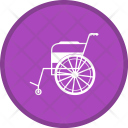 پیش‌نمایش فایل wheelchair-66 از پک گلیف پزشکی دایره ای چندرنگ با پس زمینه