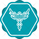 پیش‌نمایش فایل caduceus-22 از پک پزشکی با پس زمینه رنگی پر