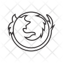 پیش‌نمایش فایل firefox-logo از پک خط سئو مشکی