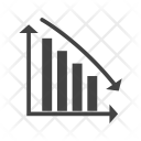 پیش‌نمایش فایل descending-graph از پک گلیف کسب و کار مشکی