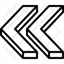 پیش‌نمایش فایل double-left-arrow-3373038 از پک پیکان ها