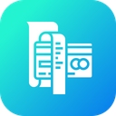 پیش‌نمایش فایل bill-reciept-credit-card-debit-details-sell-income-less-8 از پک تجارت الکترونیک