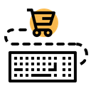 پیش‌نمایش فایل keyboard-ecommerce-shop-cart-shopping-finance-sale-input-10 از پک تجارت الکترونیک