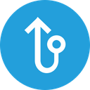 پیش‌نمایش فایل arrow-arrows-circle-joint-merge-up-straight-1 از پک پیکان، جلد ۲