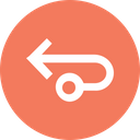 پیش‌نمایش فایل arrow-arrows-circle-turn-left-connect-connection-1 از پک پیکان، جلد ۲