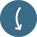 پیش‌نمایش فایل arrow-arrows-curve-down-turn-way-sign-1 از پک پیکان، جلد ۲