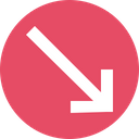 پیش‌نمایش فایل arrow-arrows-down-sign-cross از پک پیکان، جلد ۲