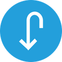 پیش‌نمایش فایل arrow-arrows-down-turn-way-sign-1 از پک پیکان، جلد ۲