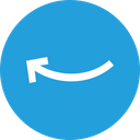 پیش‌نمایش فایل arrow-arrows-left-curve-sharp-way-sign-1 از پک پیکان، جلد ۲