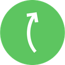 پیش‌نمایش فایل arrow-arrows-curve-up-right از پک پیکان، جلد ۱