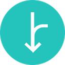 پیش‌نمایش فایل arrow-arrows-merge-down-left از پک پیکان، جلد ۱