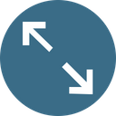 پیش‌نمایش فایل arrow-arrows-two-way-large از پک پیکان، جلد ۱