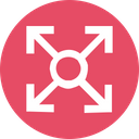 پیش‌نمایش فایل arrow-arrows-up-down-left-right-circle-connection از پک پیکان، جلد ۱