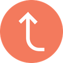پیش‌نمایش فایل arrow-arrows-up-straight-turn-way-sign از پک پیکان، جلد ۱