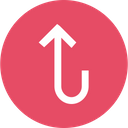 پیش‌نمایش فایل arrow-arrows-up-turn-sign-way از پک پیکان، جلد ۱