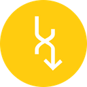 پیش‌نمایش فایل connection-arrow-arrows-down-merge از پک پیکان، جلد ۱