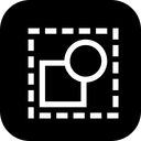 پیش‌نمایش فایل deselect-square-circle-shape-dotted-design از پک رابط کاربری ویرایشگر، جلد ۱