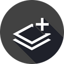 پیش‌نمایش فایل layer-layers-stack-paper-add-plus-7 از پک رابط کاربری ویرایشگر، جلد ۱