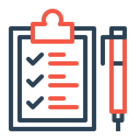 پیش‌نمایش فایل clipboard-checklist-list-id-sign-logistic-pen-tick-delivery-identify-28 از پک تحویل لجستیکی
