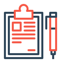 پیش‌نمایش فایل clipboard-checklist-list-id-sign-logistic-pen-tick-delivery-identify-31 از پک تحویل لجستیکی