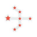 پیش‌نمایش فایل star-pattern-galaxy-u-niverse-shape-space-astrology-bow-arrow-1 از پک سیاره