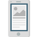 پیش‌نمایش فایل mobile-browser-page-photo-right-layout-content-blog-wireframe-1 از پک Mobile Layout 