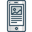 پیش‌نمایش فایل mobile-browser-page-photo-right-layout-content-blog-wireframe-2 از پک Mobile Layout 