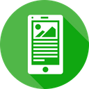 پیش‌نمایش فایل mobile-browser-page-photo-right-layout-content-blog-wireframe-3 از پک چیدمان موبایل