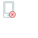 پیش‌نمایش فایل mobile-phone-delete-remove-cancel-smartphone از پک ویژگی‌های موبایل