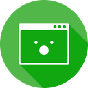 پیش‌نمایش فایل browser-webpage-window-application-amazed-smiley-sign از پک چیدمان پنجره